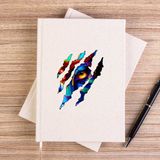 Zepplin Giyim Avatar The Way Of Water Eye Çizgisiz Kanvas Defter Çizgisiz - Krem - 14x21 cm