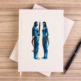 Zepplin Giyim Avatar The Way Of Water Neytiri And Çizgisiz Kanvas Defter Çizgisiz - Krem - 14x21 cm