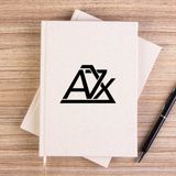 Zepplin Giyim Avenged Sevenfold A7X Logo Çizgisiz Kanvas Defter Çizgisiz - Krem - 14x21 cm