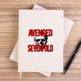 Zepplin Giyim Avenged Sevenfold Skull Çizgisiz Kanvas Defter Çizgisiz - Krem - 14x21 cm