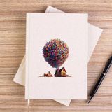 Zepplin Giyim Balloon House Çizgisiz Kanvas Defter Çizgisiz - Krem - 14x21 cm