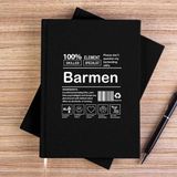 Zepplin Giyim Barmen Siyah Çizgisiz Kanvas Defter Çizgisiz - 14x21 cm