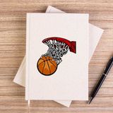 Zepplin Giyim Basketball Hoop Çizgisiz Kanvas Defter Çizgisiz - Krem - 14x21 cm