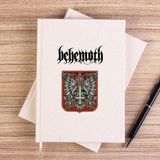 Zepplin Giyim Behemoth Eagle And Snake Çizgisiz Kanvas Defter Çizgisiz - Krem - 14x21 cm