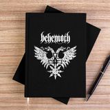 Zepplin Giyim Behemoth Logo Siyah Kanvas Defter Çizgisiz - 14x21 cm