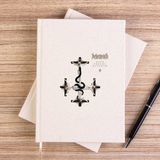 Zepplin Giyim Behemoth Opvs Contra Natvra Çizgisiz Kanvas Defter Çizgisiz - Krem - 14x21 cm