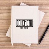 Zepplin Giyim Behemoth That You Are Çizgisiz Kanvas Defter Çizgisiz - Krem - 14x21 cm
