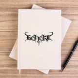 Zepplin Giyim Beherit Logo Çizgisiz Kanvas Defter Çizgisiz - Krem - 14x21 cm