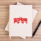 Zepplin Giyim Belphegor Logo Çizgisiz Kanvas Defter Çizgisiz - Krem - 14x21 cm