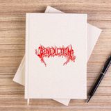 Zepplin Giyim Benediction Red Çizgisiz Kanvas Defter Çizgisiz - Krem - 14x21 cm