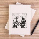 Zepplin Giyim Biographical Analysis Çizgisiz Kanvas Defter Çizgisiz - Krem - 14x21 cm