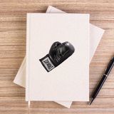 Zepplin Giyim Black Boxing Gloves Çizgisiz Kanvas Defter Çizgisiz - Krem - 14x21 cm