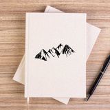 Zepplin Giyim Black Mountains Çizgisiz Kanvas Defter Çizgisiz - Krem - 14x21 cm