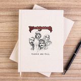 Zepplin Giyim Black Sabbath Heaven And Hell Çizgisiz Kanvas Defter Çizgisiz - Krem - 14x21 cm
