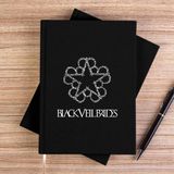 Zepplin Giyim Black Veil Briders Siyah Kanvas Defter Çizgisiz - 14x21 cm