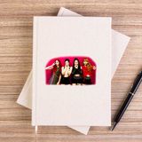 Zepplin Giyim Blackpink Grup Çizgisiz Kanvas Defter Çizgisiz - Krem - 14x21 cm