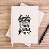 Zepplin Giyim Bloodbath Grand Çizgisiz Kanvas Defter Çizgisiz - Krem - 14x21 cm