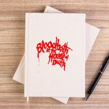 Zepplin Giyim Bloodbath House Death Çizgisiz Kanvas Defter Çizgisiz - Krem - 14x21 cm