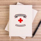 Zepplin Giyim Bon Jovi Bad Machine Çizgisiz Kanvas Defter Çizgisiz - Krem - 14x21 cm