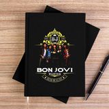 Zepplin Giyim Bon Jovi Wanted 1983 Siyah Kanvas Defter Çizgisiz - 14x21 cm