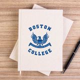 Zepplin Giyim Boston College Logo Çizgisiz Kanvas Defter Çizgisiz - Krem - 14x21 cm