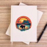 Zepplin Giyim Bufola In The Oasis Çizgisiz Kanvas Defter Çizgisiz - Krem - 14x21 cm