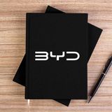 Zepplin Giyim Byd Logo White Siyah Çizgisiz Kanvas Defter Çizgisiz - 14x21 cm