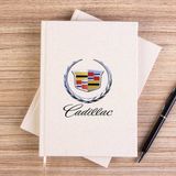Zepplin Giyim Cadillac Logo Çizgisiz Kanvas Defter Çizgisiz - Krem - 14x21 cm