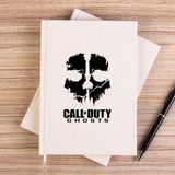 Zepplin Giyim Call Of Black Ghosts Çizgisiz Kanvas Defter Çizgisiz - Krem - 14x21 cm