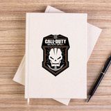 Zepplin Giyim Call Of Black Ops Skull Çizgisiz Kanvas Defter Çizgisiz - Krem - 14x21 cm