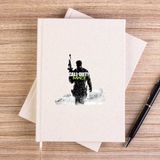 Zepplin Giyim Call Of Siluet M3 Çizgisiz Kanvas Defter Çizgisiz - Krem - 14x21 cm