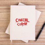 Zepplin Giyim Cannibal Corpse Logo Çizgisiz Kanvas Defter Çizgisiz - Krem - 14x21 cm