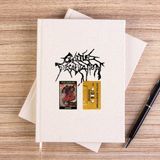 Zepplin Giyim Cattle Decapitation Homovore Çizgisiz Kanvas Defter Çizgisiz - Krem - 14x21 cm