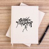 Zepplin Giyim Cattle Decapitation Logo Çizgisiz Kanvas Defter Çizgisiz - Krem - 14x21 cm