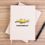 Zepplin Giyim Chevrolet Logo Çizgisiz Kanvas Defter Çizgisiz - Krem - 14x21 cm