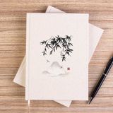 Zepplin Giyim China Mountain Scenery Çizgisiz Kanvas Defter Çizgisiz - Krem - 14x21 cm