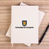Zepplin Giyim Concepcion University Logo Çizgisiz Kanvas Defter Çizgisiz - Krem - 14x21 cm