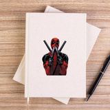 Zepplin Giyim Deadpool Guns Çizgisiz Kanvas Defter Çizgisiz - Krem - 14x21 cm