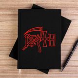 Zepplin Giyim Death Red Siyah Kanvas Defter Çizgisiz - 14x21 cm