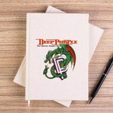 Zepplin Giyim Deep Purple The Battle Rages Çizgisiz Kanvas Defter Çizgisiz - Krem - 14x21 cm