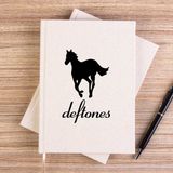 Zepplin Giyim Deftones Pony Çizgisiz Kanvas Defter Çizgisiz - Krem - 14x21 cm