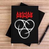 Zepplin Giyim Deicide Insinearatehymn Siyah Kanvas Defter Çizgisiz - 14x21 cm