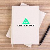 Zepplin Giyim Delta Force Logo Krem Çizgisiz Kanvas Defter Çizgisiz - 14x21 cm