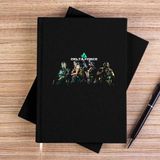 Zepplin Giyim Delta Force Team Siyah Çizgisiz Kanvas Defter Çizgisiz - 14x21 cm