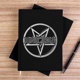 Zepplin Giyim Dimmu Borgir Pentagram Siyah Kanvas Defter Çizgisiz - 14x21 cm