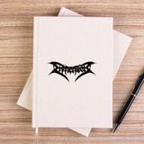 Zepplin Giyim Dismember Logo Çizgisiz Kanvas Defter Çizgisiz - Krem - 14x21 cm