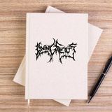 Zepplin Giyim Dying Fetus Text Çizgisiz Kanvas Defter Çizgisiz - Krem - 14x21 cm