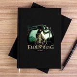 Zepplin Giyim Elden Ring Text Icon Siyah Çizgisiz Kanvas Defter Çizgisiz - 14x21 cm