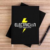 Zepplin Giyim Elektrikçi Siyah Kanvas Defter Çizgisiz - 14x21 cm