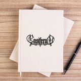 Zepplin Giyim Ensiferum Logo Çizgisiz Kanvas Defter Çizgisiz - Krem - 14x21 cm